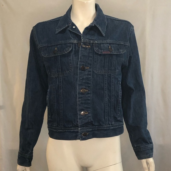 Vintage Dakota blue mid wash denim jean jacket size small - Picture 10 of 15